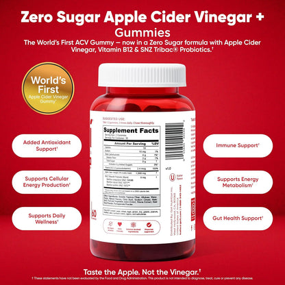 Goli Zero Sugar Trio - World's First 3-in-1 Pre, Post, Probiotic, Apple Cider Vinegar with Vitamin B12 and Probiotics, Ashwagandha & L-Theanine, Vitamin D Gummies, 90 Count (3-Bottle Set)