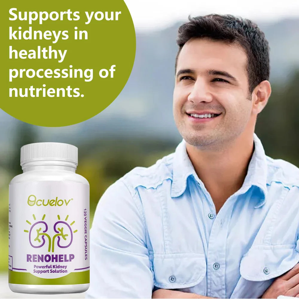 Natural Kidney Support Supplement - Supports Kidney Health and Cleanse Repairs Damage & Normal Function,120 Capsules